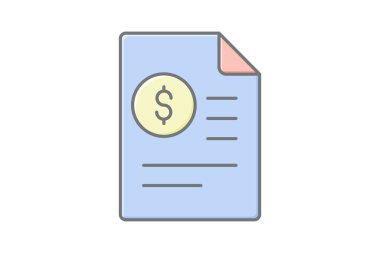 Üç aylık kazançlar, vektör, piksel mükemmel, illüstratör dosyası