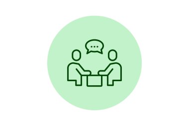 İş görüşmesi, vektör, piksel mükemmel, illüstratör dosyası