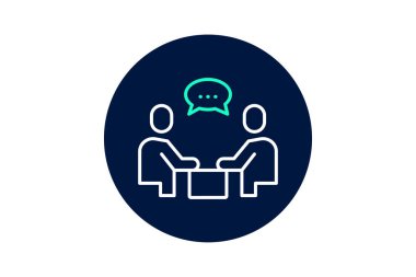 İş görüşmesi, vektör, piksel mükemmel, illüstratör dosyası