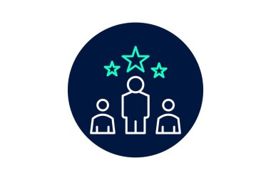 Liderlik becerileri, vektör, piksel mükemmel, illüstratör dosyası