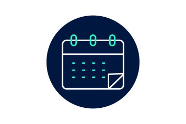 İş Takvimi, vektör, piksel mükemmel, illüstratör dosyası