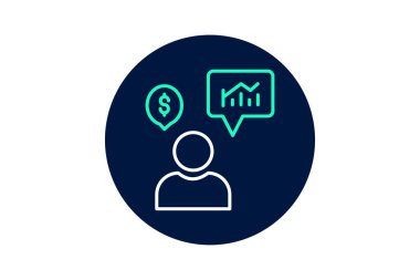 Yatırımcı Pitch, vektör, piksel mükemmel, illüstratör dosyası