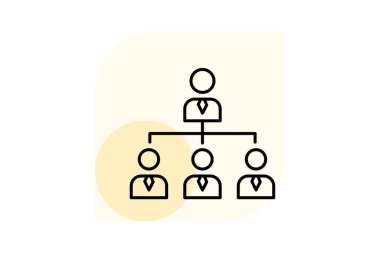 Şirket Hiyerarşisi, vektör, piksel mükemmel, illüstratör dosyası