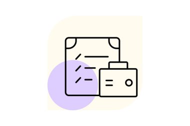 Gider İzleme, vektör, piksel mükemmel, illüstratör dosyası