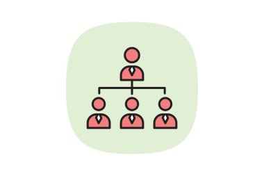 Şirket Hiyerarşisi, vektör, piksel mükemmel, illüstratör dosyası