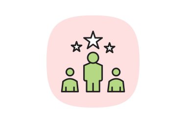 Liderlik becerileri, vektör, piksel mükemmel, illüstratör dosyası