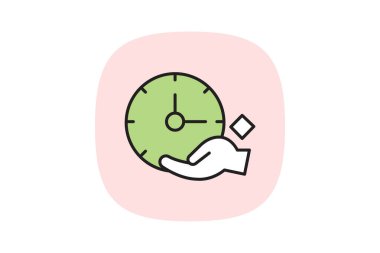 Zaman Yönetimi, vektör, piksel mükemmel, illüstratör dosyası