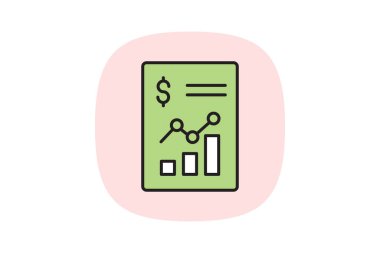 İş Raporu, vektör, piksel mükemmel, illüstratör dosyası