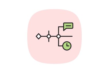 İş Zaman Çizelgesi, vektör, piksel mükemmel, illüstratör dosyası