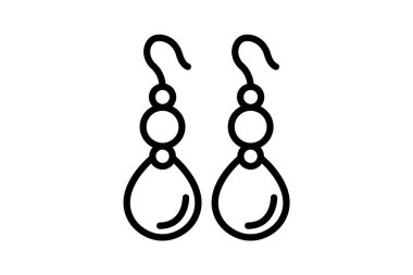 İnci küpeler, vektör, piksel mükemmel, çizer dosyası