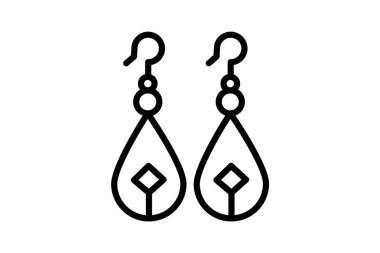 Safir küpeler, vektör, piksel mükemmel, illüstratör dosyası