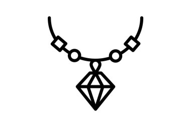 Diamond Arrow Kolyesi, vektör, piksel mükemmel, illüstratör dosyası