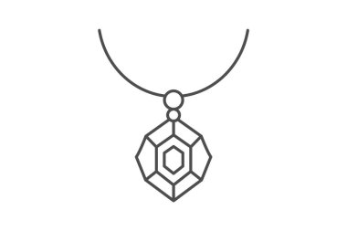 Garnet Pendant, vektör, piksel mükemmel, illüstratör dosyası