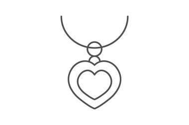 Kolye, vektör, piksel mükemmel, illüstratör dosyası