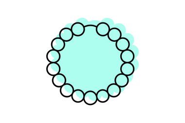 Gemstone Bilekliği, vektör, piksel mükemmel, illüstratör dosyası