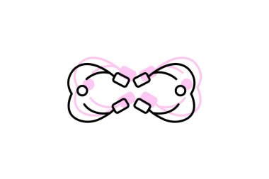 Elmas Sonsuzluk Bileziği, vektör, piksel mükemmel, illüstratör dosyası