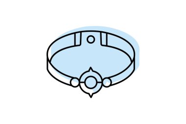 Altın ve Zümrüt Bilezik, vektör, piksel mükemmel, illüstratör dosyası