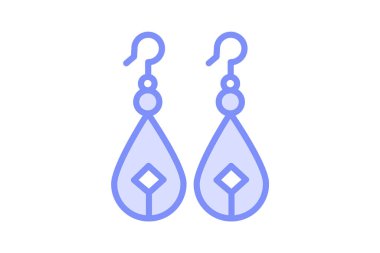 Safir küpeler, vektör, piksel mükemmel, illüstratör dosyası