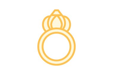 Opal ve Ay taşı halkası, vektör, piksel mükemmel, illüstratör dosyası