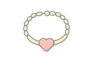 Gümüş İsim Bilekliği, vektör, piksel mükemmel, illüstratör dosyası