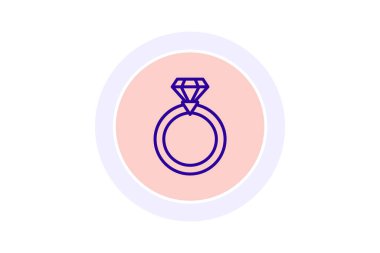 Safir yüzük, vektör, piksel mükemmel, illüstratör dosyası