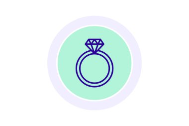 Elmas Sonsuzluk Çemberi, vektör, piksel mükemmel, illüstratör dosyası