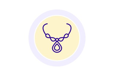 Gümüş Sonsuzluk Kolyesi, vektör, piksel mükemmel, illüstratör dosyası