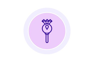 Elmas Anahtar Kolyesi, vektör, piksel mükemmel, illüstratör dosyası