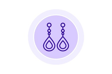 İnci damlası küpeleri, vektör, piksel mükemmel, illüstratör dosyası