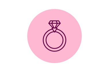 Safir yüzük, vektör, piksel mükemmel, illüstratör dosyası