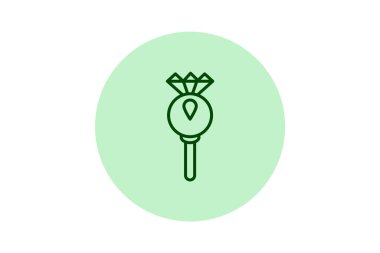 Elmas Anahtar Kolyesi, vektör, piksel mükemmel, illüstratör dosyası