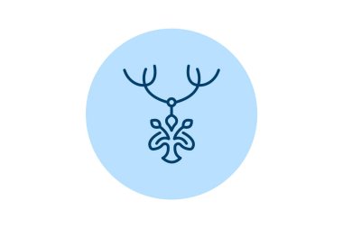 Gümüş Hayat Ağacı Kolyesi, vektör, piksel mükemmel, illüstratör dosyası