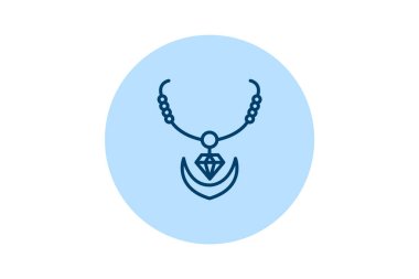 Elmas Çapa Kolyesi, vektör, piksel mükemmel, illüstratör dosyası