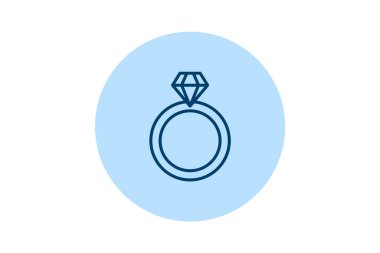 Zümrüt ve Elmas yüzük, vektör, piksel mükemmel, illüstratör dosyası