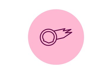 Göktaşı halkası, vektör, piksel mükemmel, illüstratör dosyası