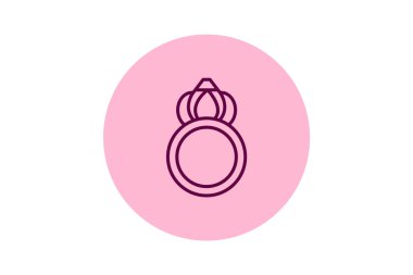 Opal ve Ay taşı halkası, vektör, piksel mükemmel, illüstratör dosyası