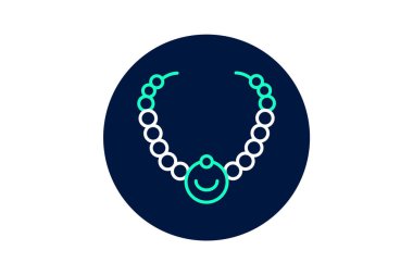 İnci kolye, vektör, piksel mükemmel, illüstratör dosyası