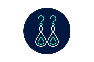 Opal küpeler, vektör, piksel mükemmel, illüstratör dosyası