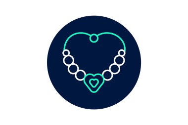 Gümüş Kalp Bileziği, vektör, piksel mükemmel, illüstratör dosyası