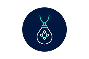 Labradorite Pendant, vektör, piksel mükemmel, illüstratör dosyası