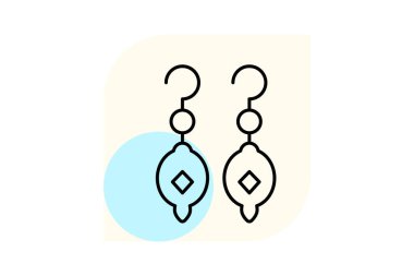 Zümrüt küpeler, vektör, piksel mükemmel, illüstratör dosyası