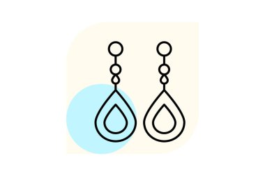 İnci damlası küpeleri, vektör, piksel mükemmel, illüstratör dosyası