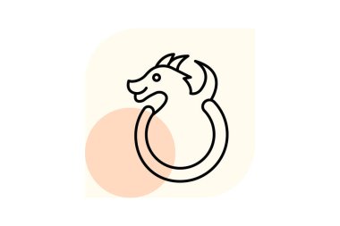 Dragon Ring, vektör, piksel mükemmel, illüstratör dosyası