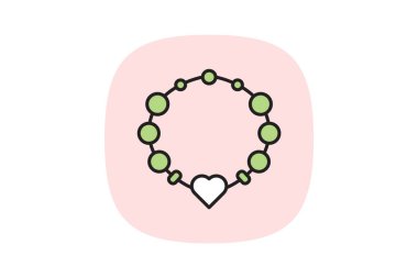 Cazibe Bilekliği, vektör, piksel mükemmel, illüstratör dosyası