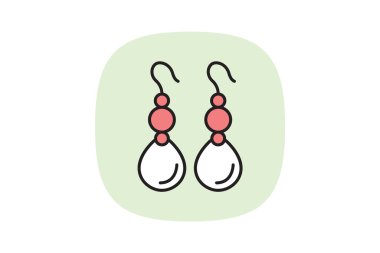 İnci küpeler, vektör, piksel mükemmel, çizer dosyası