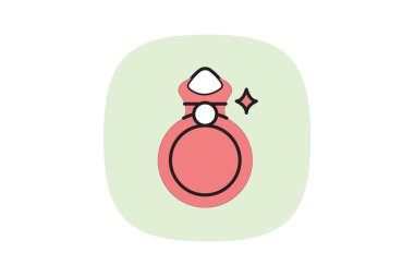 Ay taşı halkası, vektör, piksel mükemmel, illüstratör dosyası