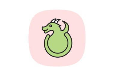 Dragon Ring, vektör, piksel mükemmel, illüstratör dosyası