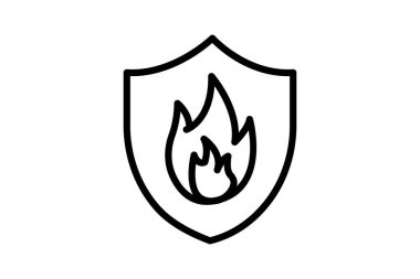 Firewall Shield, vektör, piksel mükemmel, illüstratör dosyası