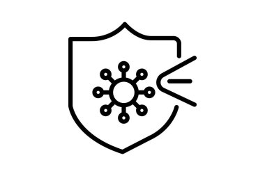 Siber hijyen, vektör, piksel mükemmel, illüstratör dosyası