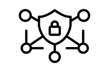 Güvenlik Mimarı, vektör, piksel mükemmel, illüstratör dosyası